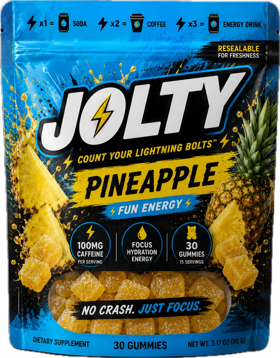 Caffeine Energy Gummies – Pineapple Flavor